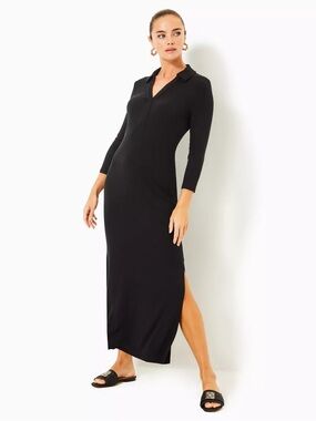 Lilly Pulitzer Black Ollie Maxi Dress
